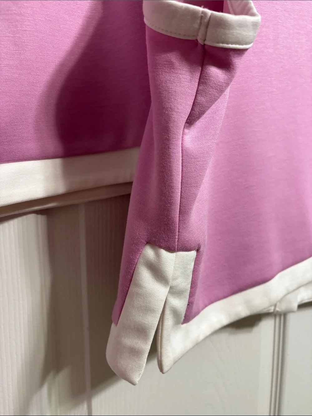 entro Pink Cropped Tank, pants and skort set with White Trim - Picture 7 of 16